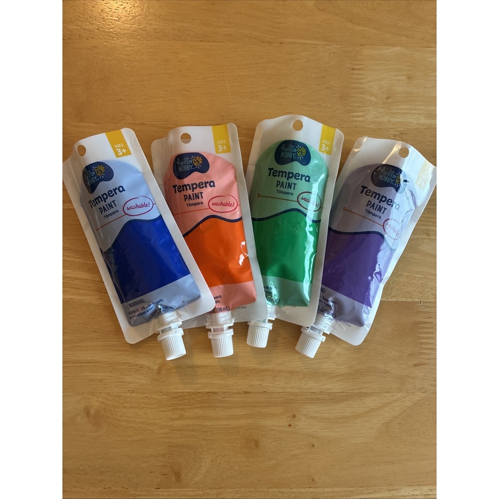 Hello Hobby Tempera Washable Paint Lot Kids Crafts Homeschool